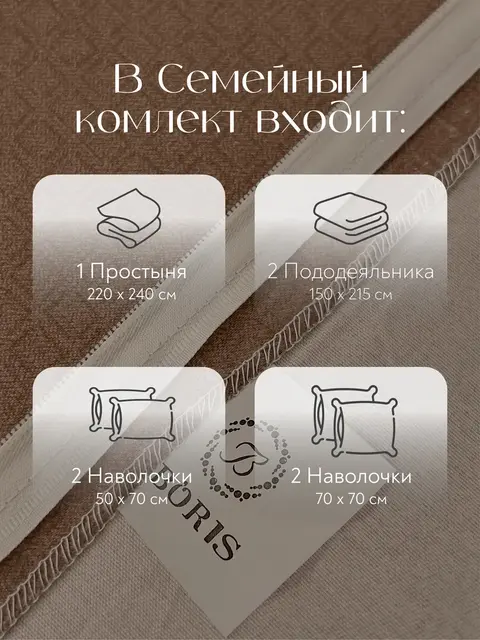 Постельное белье семейное сатин хлопок