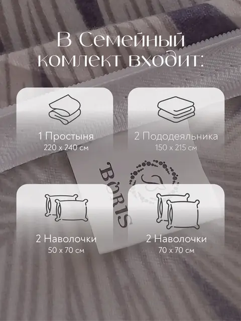 Постельное белье семейное сатин хлопок