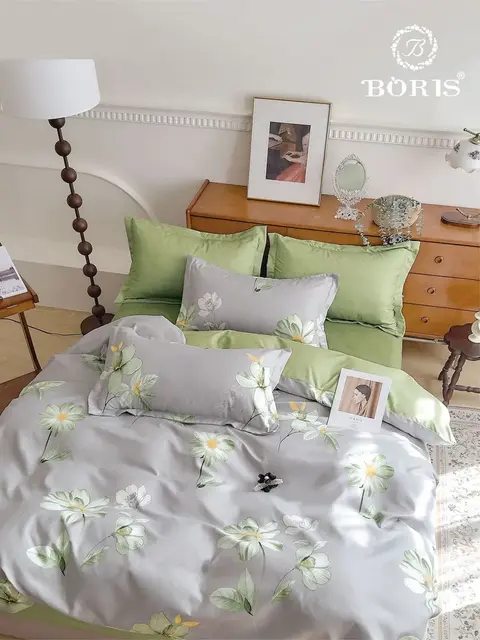 Постельное белье евро на резинке Boris
