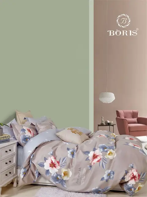 Постельное белье евро на резинке Boris