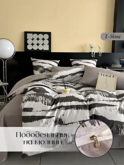 Мако сатин постельное белье евро
